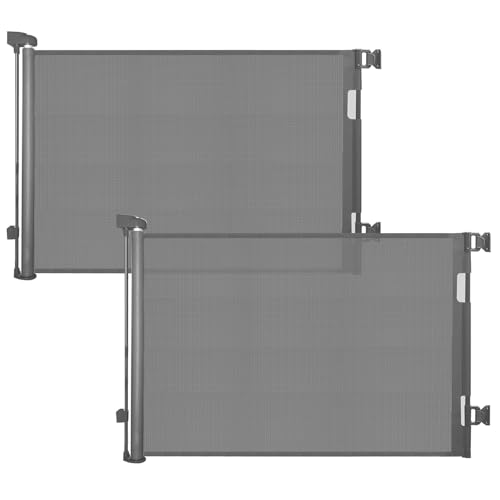 Patywaga 2 Pack Treppenschutzgitter Ausziehbar 0-140cm,Türschutzgitter Ausziehbar mit Treppenschutz & Kindersicherung Treppe - Universelles… – Ansicht 1