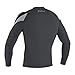 O'Neill Men's Reactor-2 1.5mm Long Sleeve Pullover Wetsuit Top, Lightweight Warmth and Flexibility for All Water Activities, Graphite/Black/Cool Grey, Medium