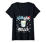 Photo Gallery donna gingle bells gin-gle bells gin trinker winter christmas maglietta con collo a v Photo Gallery donna gingle bells gin-gle bells gin trinker winter christmas maglietta con collo a v