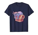 Disfraz de pirata perezoso sien en cofre del tesoro para niños. Camiseta