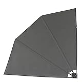 Seitliche Sichtschutzwand für den Outdoor-Bereich: Verstellbar in 3 Stufen, blickdicht, wasserabweisend und UV-beständig. Gewicht: ca. 3 kg