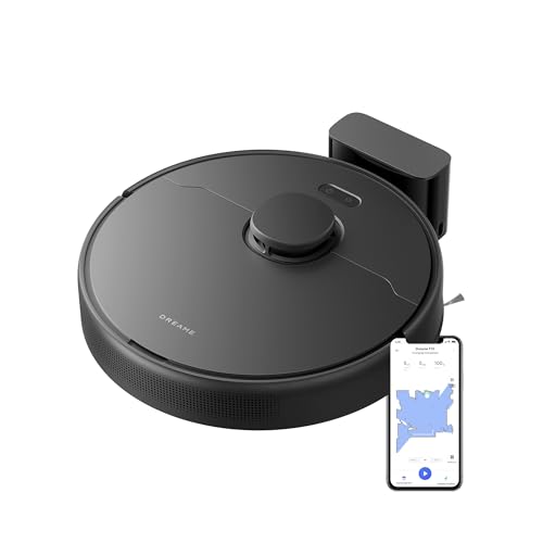 Product Image of the Dreametech D9 Robot Vacuum and Mop Combo, 3000Pa Suction Power, 150min Runtime, Robotic Vacuum Cleaner with Lidar Navigation, Compatible with Alexa, Smart Mapping for Carpet, Hard Floor