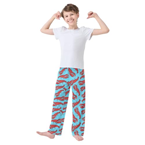 Pajamas Pants Soft Lobster Long Sleep Pjs Lounge Pajama Bottoms Elastic Waist with Pockets2