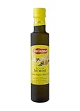Partanna Extra Virgin Olive Oil pressed with Sicilian Lemon - Premium Flavored Extra Virgin Olive Oil - Harvested in Sicily - Rich in Flavor - Cold Pressed - 8.45 oz (250 ML) Glass