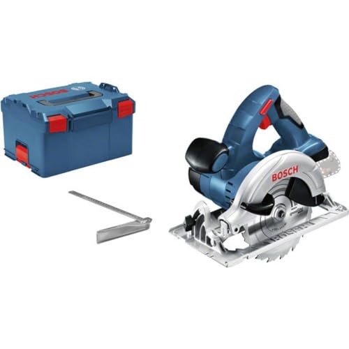 Bosch Professional 060166H006 Sega Circolare GKS 18 V-LI System, Profondità di Taglio 90°/45°: 51 mm/40 mm, Batterie e Caricabatteria non Inclusi, Blu marino, 100 x 100 x 100 cm