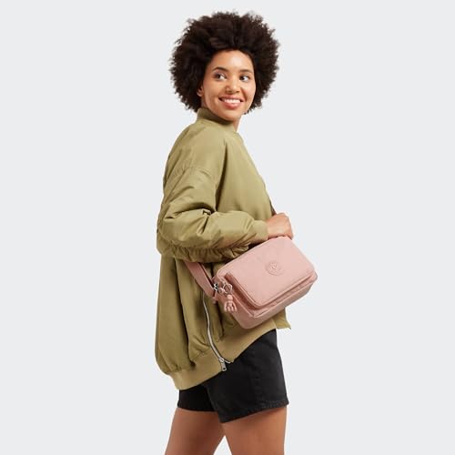 Image of Kipling Women's Abanu Medium Crossbody Bag, Lightweight, Adjustable Nylon Waist Pack with Multi-Compartment Zip Pockets