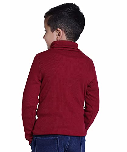 Image of Hyneck Sweater in Yellow Color Baby Casual Winter Full Sleeve Kids Every Wear High Neck for Baby Boys and Baby Girls Skivvy /Skeeve /Skivi Sweater Set