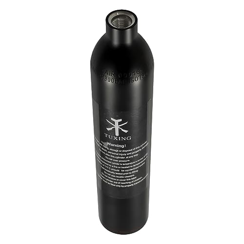 TUXING Aluminum Paintball Air Tank, High Pressure Air Tank 0.5L 31Ci Capacity, Diving Cylinder High Pressure Air Bottle for Paintball or PCP AirGuns (Empty Bottle) (5/8-18UNF) - Image 5