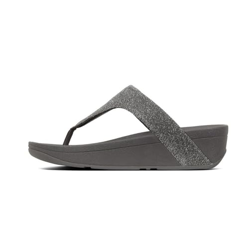 Image of FitFlop Women's LULU Suede Toe-Post Sandals | Lightweight Summer Walking Sandals with Cushioned Comfort, Arch Support & Grip