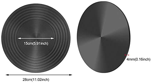 Elolicu 11inch Aluminum Heat Diffuser Induction Diffuser Plate, Heat Diffuser Plates Defrosting Tray Fast Thawing Plate for Frozen Food Gas Stovetop Gas Stove Glass Cooktop Heat Conducting Plate
