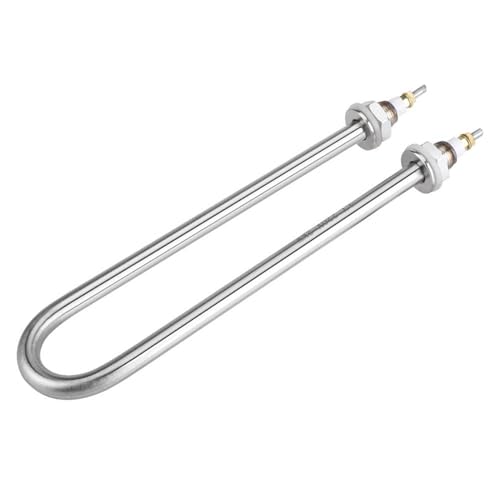 Dingln 220V 2KW M18 Stainless Steel Immersion Water Heater Electric Tube Heating Element, Immersion Heater Boiler