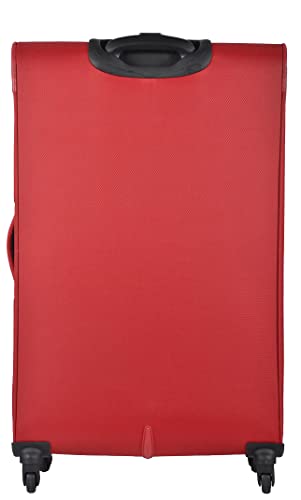 Image of Skybags Polyester Converge Plus 4 Wheel Exp Str Medium Size (H) 5 Years International Warranty Soft Spinner Wheel Trolley Bag (69 Cm, Red)