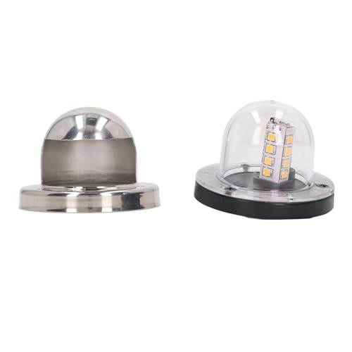 Luce di Poppa per Barca, Luce di Poppa per Barca a LED in Acciaio Inossidabile Impermeabile 12 V, Luce di Navigazione per Ancora, Luce di Poppa per Yacht, Luce di Poppa Bianca