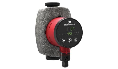 Grundfos 97914905 Hocheffizienzpumpe Alpha2 25-60 PN 10 G 1 1/2 Zoll 1 x 230 V 180 mm