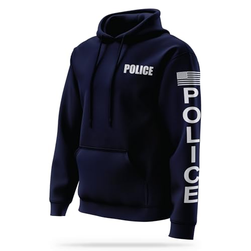 POLICE Performance Hoodie | USA Patriotic Apparel | 100% Polyester for Odor Free, Moisture-Wicking Quick Dry Comfort.3