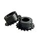 04C Industrial Sprocket 45# Steel 11/12/13Teeth Bore 5-18mm ​Pitch 6.35mm 1Pcs(16mm,12 Teeth)