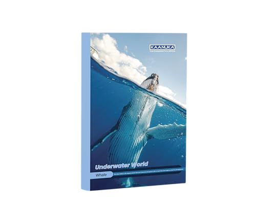 Image of KAANUKA Long Size Notebook - 256 Pages, Unruled, Plain, Long Size - 27.2cm X 16.7cm, Pack Of 6 Notebooks, Long Size Unruled Notebooks for School and College Students