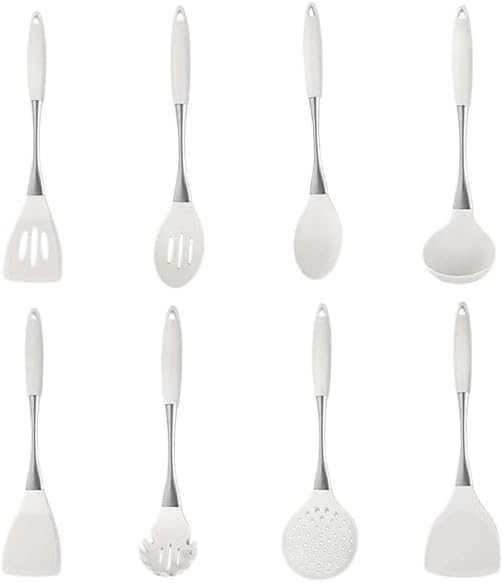 Silicone Spatula Non Stick Pan Special Cooking Soup Spoon Household Colander Kitchenware Set