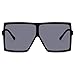 GRFISIA Square Oversized Sunglasses for Women Men Flat Top Fashion Shades