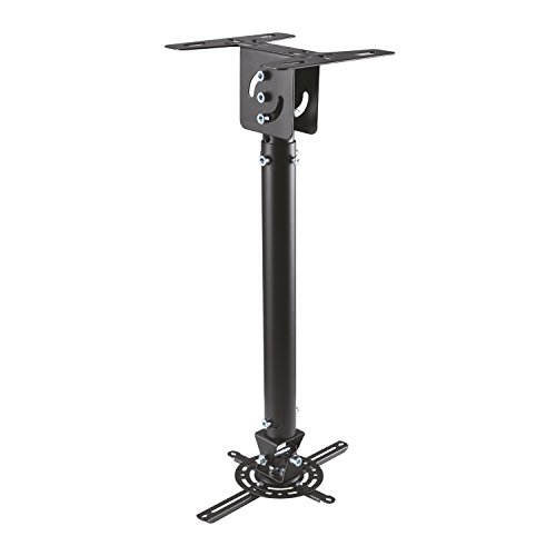 Soporte de techo para proyector universal AISENS CP02TSRE-051 negro regulable en altura