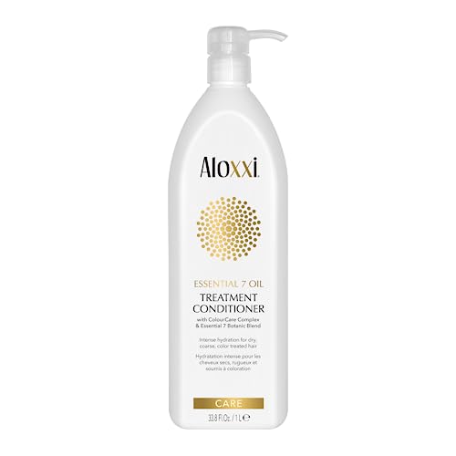 ALOXXI Hair Treatment Conditioner– Moisturizing Conditioner for Dry, Damaged & Frizzy Hair– 7 Essential Oil Blend– Safe for Color Treated Hair– Makes Hair Soft & Manageable- Paraben Free, 33.8 Fl Oz