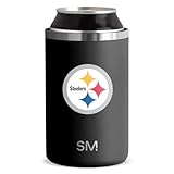 Simple Modern Officially Licensed NFL Pittsburgh Steelers Gifts for Men, Women, Dads, Fathers Day | Insulated Ranger Can Cooler for Standard 12oz Cans - Beer, Seltzer, and Soda