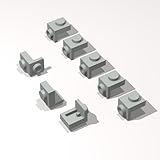 Classic Building Bracket Bulk, Bracket 1x1-1x1 120 Piece, Compatible with Lego Parts and Pieces:(Colour:Light Gray)