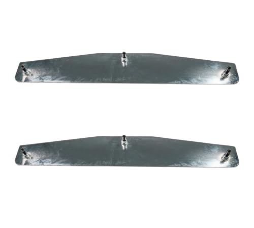 2 Pack 4" x 24" Universal Chrome Mud Flap Weights for Semi Trucks - Mirror Finish Stainless Steel with 3 Welded Studs by Mytee Products - Used condition - US$36.49