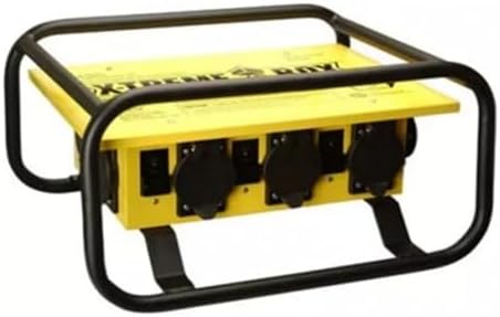 Southwire Temporary Power Box - Rugged 14-Gauge Steel for Jobsite Power - GFCI Protected - UL 943 Compliant - Flame & Impact Resistant - 50A 125/250V X-Treme Box 6-5-20 U-Ground/Straight Blade image 4