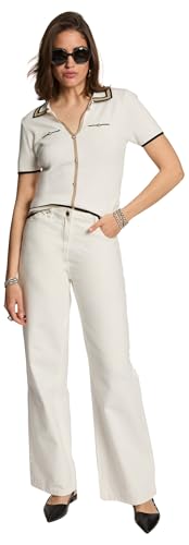Pull col polo manches courtes femme - vue 6