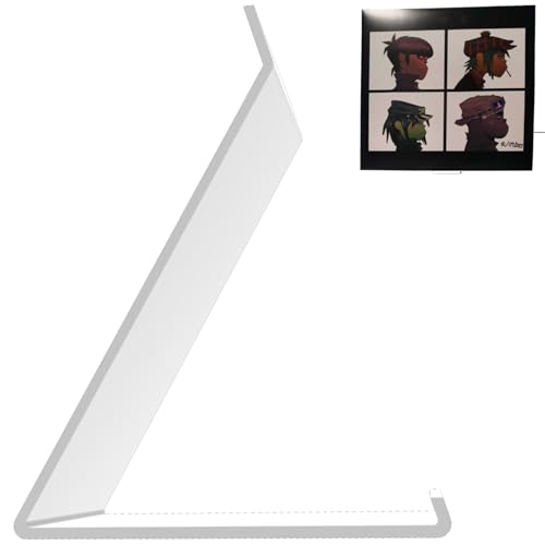 Print It Uk Now Playing Vinyl Record Stand Display Holder (1 Pack - White)
