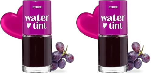 Image of ETUDE Dear Darling Water Gel Luminous Lip & Cheek Tint| Long Lasting, Waterproof, Smudgeproof |Korean Makeup|Shade-04, Red Grapefruit Ade-9ml (Pack of 2)