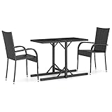Créez une esthétique convaincante et cohérente dans votre espace extérieur avec cet ensemble de salle à manger de jardin. Les cadres en acier revêtu par pulvérisation sont recouverts de rotin PE résistant aux intempéries. Le salon d'extérieur avec table est le mobilier de terrasse, de balcon et/ou de jardin idéal. Les meubles d'extérieur conviennent également pour l'intérieur, comme le jardin d'hiver, le salon et la salle de loisirs.