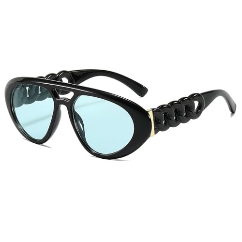 Lunettes de soleil jaunes vintage à double pont pour briller en terrasse cet été