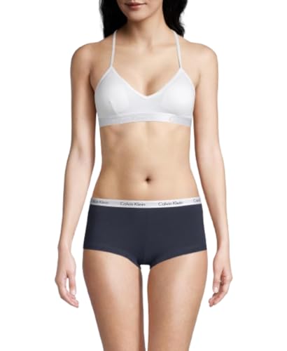 Calvin Klein Motive Cotton Lightly Lined Bralette White