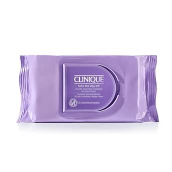 Clinique Take The Day Off Micellar Cleansing Makeup Remover Wipes For Face and Eyes | Safe For Sensitive Skin