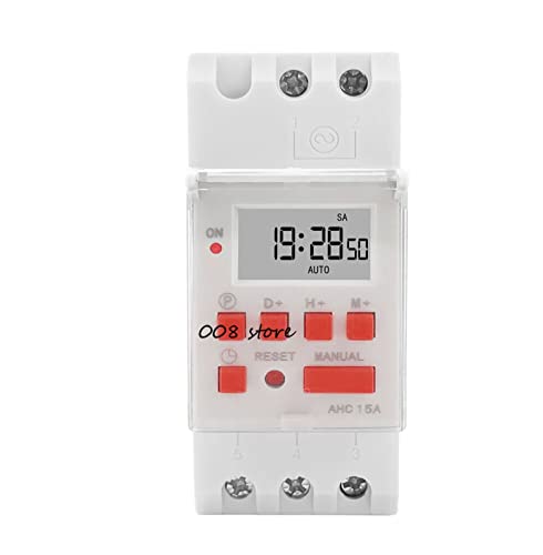 Interrupteur tactile électronique minuteur sur rail DIN programmable 220V AHC15A
