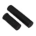 Non-Slip ABS for Bike Grip for Mountain for Bike and Road for Bike – Ergonomic Comfortable Handlebar Grip, 120mm Length, Black (Pair)(Long + Short Grips)