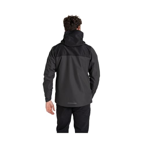 Craghoppers Mens Breathable Shell Vanth Waterproof Jacket, Black Pepper, XL EU
