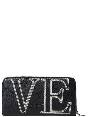 Woman Wallet Desigual Mone Love Zip Around 20Sayp15 Uni Black #TOP4