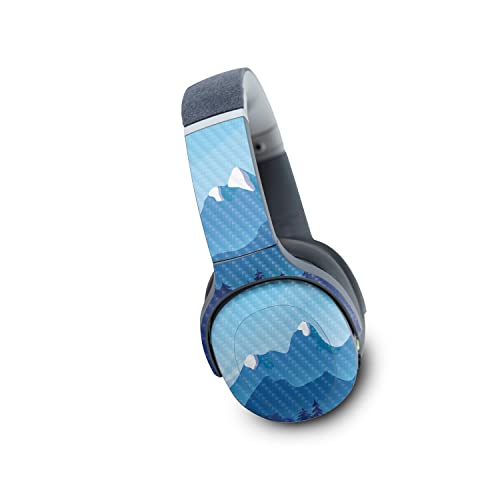 Image of MightySkins Carbon Fiber Skin Compatible with Skullcandy Crusher Evo Wireless - Blue Mountains | Protective, Durable Textured Carbon Fiber Finish | Easy to Apply | Made in The USA