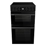 Hisense HDCEC5C10B Freestanding Ceramic Electric Cooker with Double Oven 69/43 Litres - Black, A Rated Double Oven [Energy Class A]