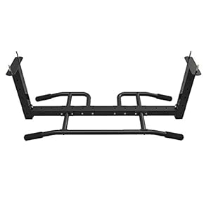 Chin-up Bar Ceiling Mount, Pull Up Bar Wall Mounted, with Comfort Grips with Adjustable Height Upper Body Workout Bar