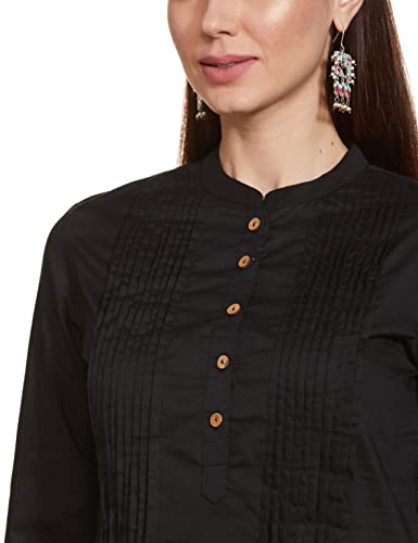 Image of Amazon Brand - Myx Women Cotton Regular Fit Casual Kurti (Available in Plus Sizes)