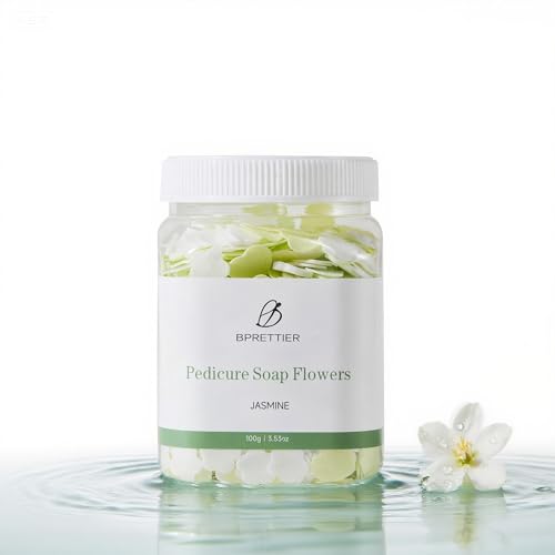 BPrettier Foot Soak Flower Soap Sheets Pedicure Foot Soaks for Softens Calluses Moisturizing Relaxing Feet Pedi Party