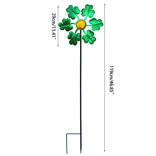 Moulin à vent en forme de feuille 119,4 cm ranime un jardin trop monotone