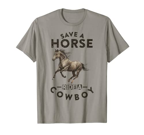 Vintage Save A Horse, Ride A Cowboy Camiseta