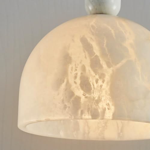 Lustre de chevet LED compact en marbre pour optimiser l'espace nuit