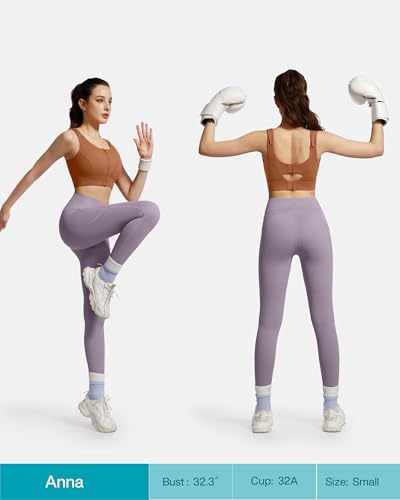 Image of Adjustable High Impact Sports Bras for Women Zip Front Full Coverage and Lift Padded Compression Tops