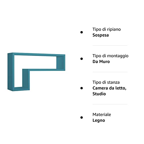 MODULARREDO | LETTERA Mensola da Muro, Pensile